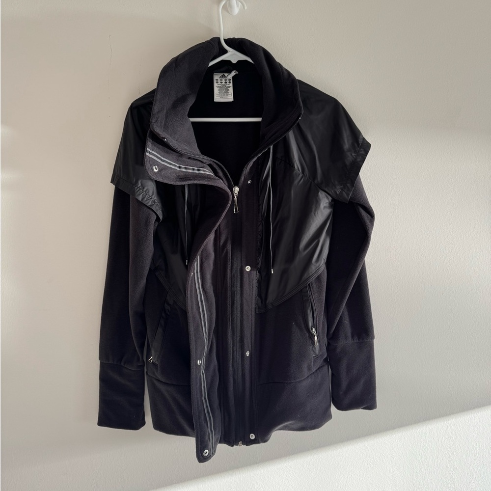Adidas Dark Gray Hooded Sweater Jacket